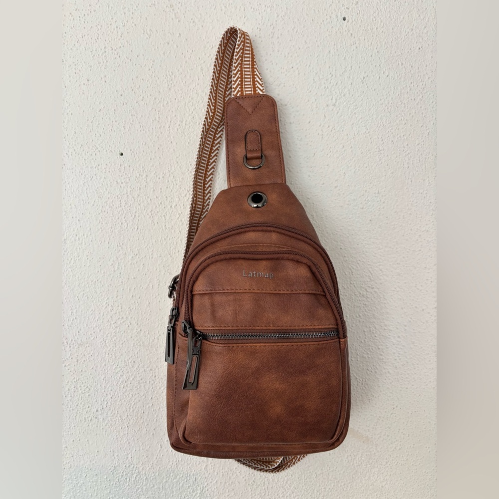 Brown crossover bag